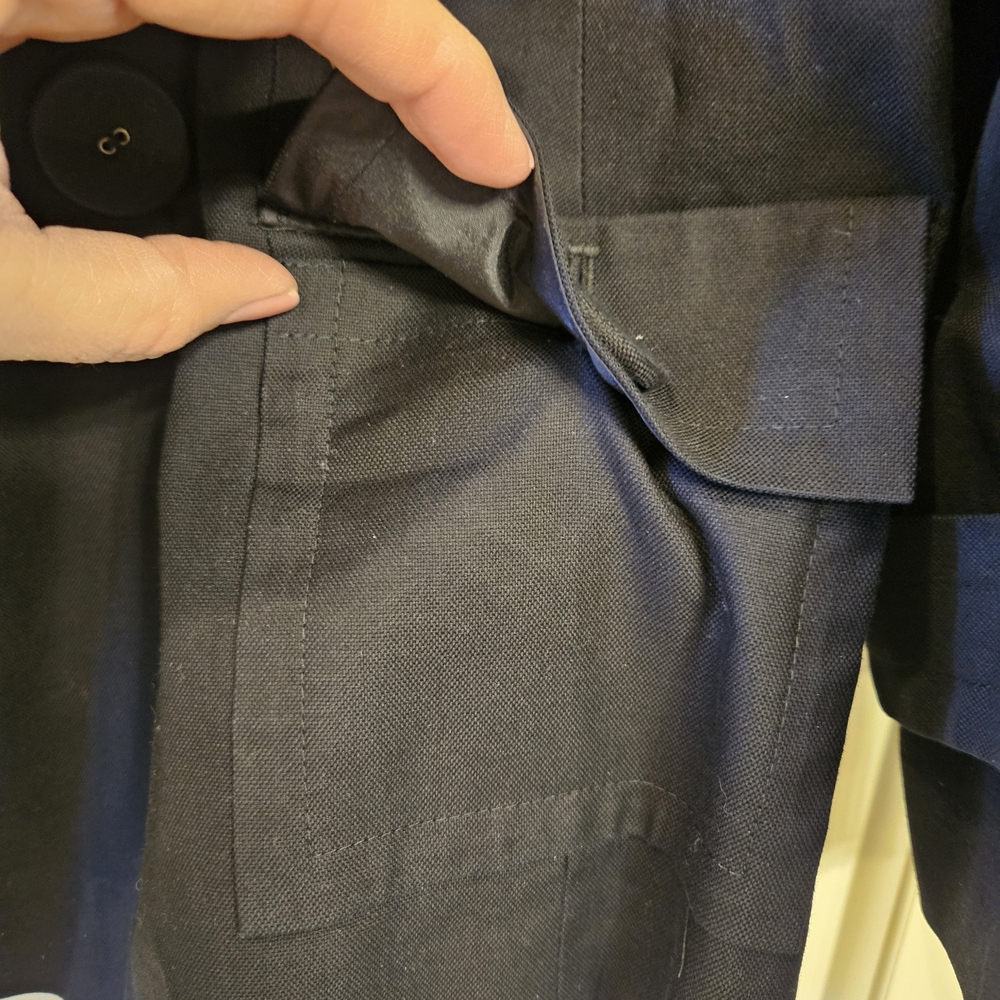 Halogen Double-Breasted Twill Jacket - image 8